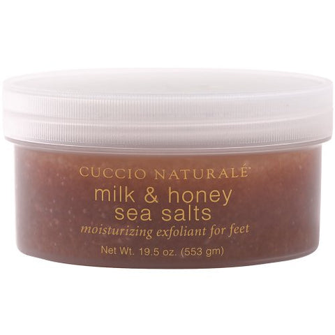 Cuccio Sea Salt for Feet, Milk and Honey, 19.5 Ounce
