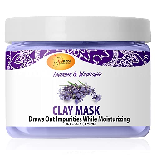 SPA REDI - Clay Mask, Lavender and Wildflower, 16 oz