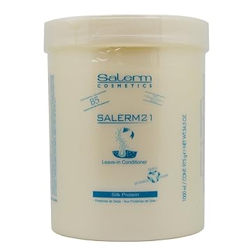 Salerm Cosmetics 21 Leave-in Conditioner, B5 Provitamin Lipsomes & Silk Protein, 34.5oz - large tub size