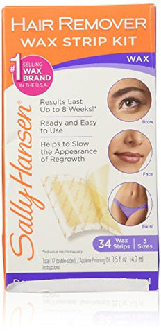 Sally Hansen Hair Remover Wax Strip Kit For The Face