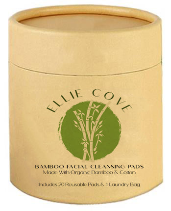 Ellie Cove Bamboo Facial Cleansing Pads, 20 Reusable Pads