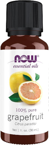 NOW Foods Essential Oils, Grapefruit Oil, Sweet Citrus Aromatherapy Scent, Cold Pressed, 100% Pure, Vegan, Child Resistant Cap, 1-Ounce