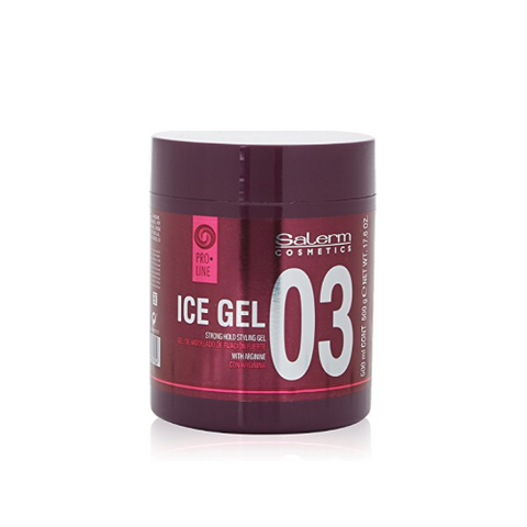 SALERM ICE GEL 03 Strong hold styling gel with Arginine (17.6 oz / 500ml)