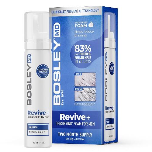 BosleyMD Men's Revive + Densifying Treatment Foam, 2.11 oz (2 Month Supply)