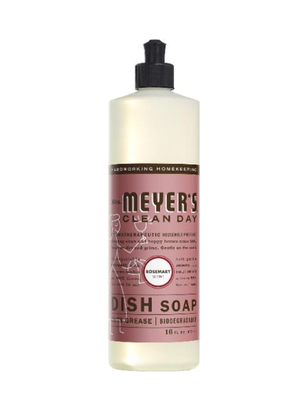Mrs. Meyer's Clean Day Liquid Dish Soap, Rosemary Scent, 16 oz., 2 pack