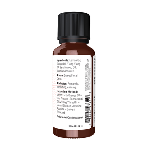 NOW Essential Oils, Naturally Loveable Oil Blend, Romantic Aromatherapy Scent, Blend of Pure Essential Oils, Vegan, Child Resistant Cap, 1-Ounce