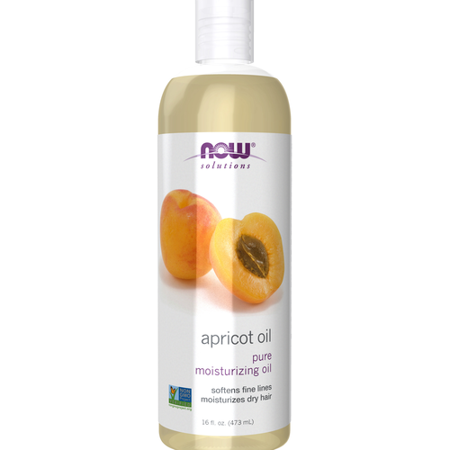 NOW Solutions, Apricot Kernel Oil, Hair Moisturizer, Rejuvenating Skin Oil, Softens Fine Lines, 16-Ounce