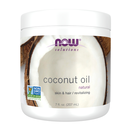 NOW Solutions, Coconut Oil, Naturally Revitalizing for Skin and Hair, Conditioning Moisturizer, 7-Ounce