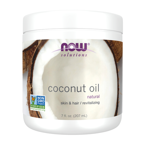 NOW Solutions, Coconut Oil, Naturally Revitalizing for Skin and Hair, Conditioning Moisturizer, 7-Ounce