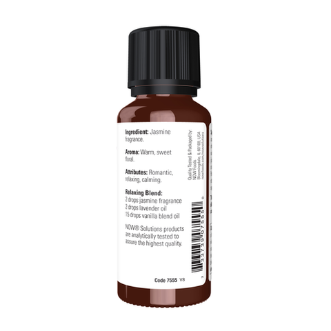 NOW Solutions, Jasmine Fragrance, Romantic Aromatherapy Scent, Child Resistant Cap, 1-Ounce