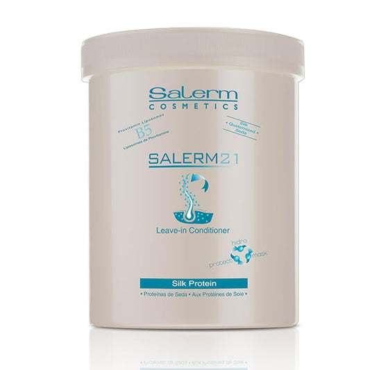 Salerm Cosmetics 21 Leave-in Conditioner, B5 Provitamin Lipsomes & Silk Protein, 1000ml