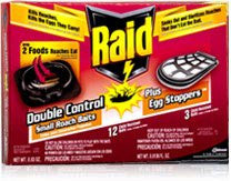 Raid Double Control Small Roach Baits Plus Egg Stoppers 12-count Boxes