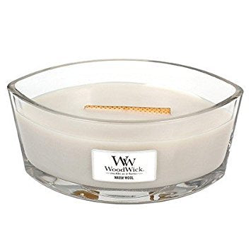 WARM WOOL HearthWick Flame Scented Candle by WoodWick