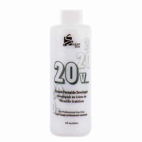 Super Star Stabilized Cream Peroxide Developer 20V, 8  fl. oz