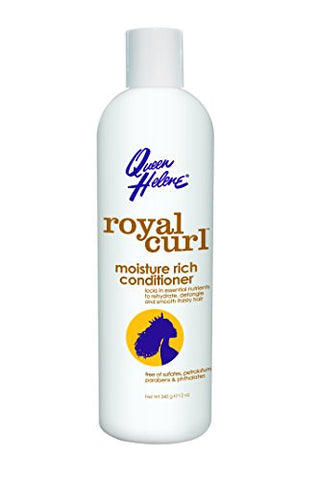 Queen Helene Royal Curl, Moisture Rich Conditioner, 12 Ounce [Packaging May Vary]