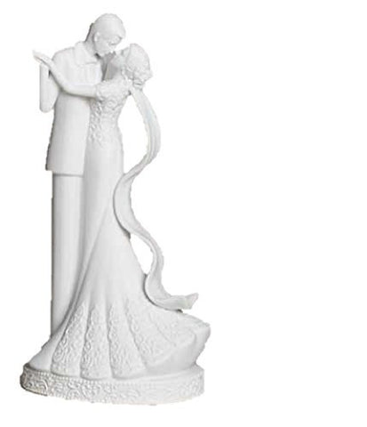 To Have and To Hold Wedding Couple Bride and Groom Porcelain Cake Topper