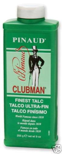 Clubman 276000 Pinaud Talc, white.,255g/9 OZ