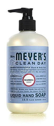 Mrs Meyers B00086 Bluebell Liquid Hand Soap 12.5 Oz