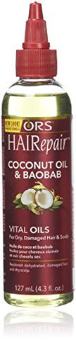 ORS HAIRepair Coconut and Baobab Vital Oils For Dry Damaged Hair and Scalp 6 oz