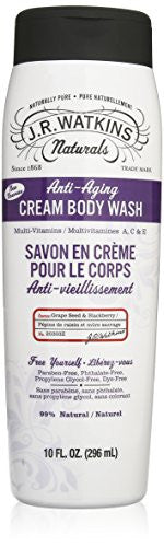 J.R. Watkins Cream Body Wash, Anti Aging, 10 Fluid Ounce