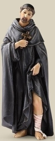 St. Saint Peregrine Statue Patron of Cancer Protector Hand Painted Christian 6 Inch