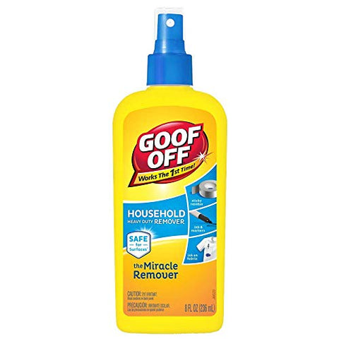 Goof Off FG708 Heavy Duty Remover, Pump Spray 8-Ounce - Set of 3