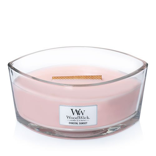 COASTAL SUNSET Ellipse HearthWick Flame Scented Candle by WoodWick