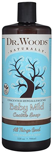 Dr. Woods Unscented Baby Mild Liquid Castile Soap, 32 Ounce