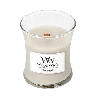 WARM WOOL - WoodWick 10oz Medium Jar Candle Burns 100 Hours