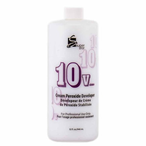 Super Star Stablized Cream Peroxide Developer  10V, 32 fl. oz