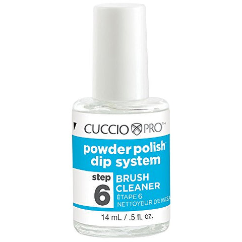 Cuccio Pro Powder Polish Dip System, Step 6 Brush Cleaner, 0.5 Ounce