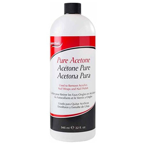 Supernail Pure Acetone, 32 Fluid Ounce