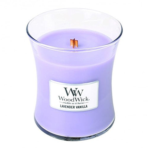 Lavender Vanilla - Woodwick 9.7 oz Medium Jar Candle Burns 60 Hours
