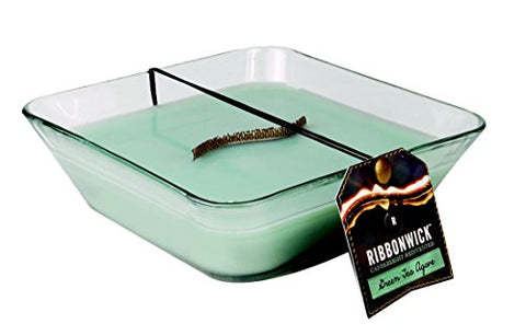 Ribbonwick Green Tea Agave Scented Candle - Decor Glass