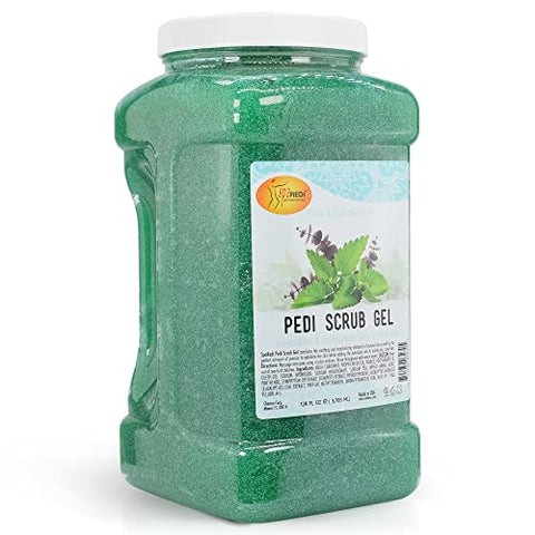 SPA REDI - Exfoliating Scrub Pumice Gel, Mint and Eucalyptus, 128 oz