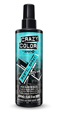 Crazy Color Instant Temporary Hair Color Pastel Pigment Spray - 100% Vegan & Cruelty, 8.45 oz (BUBBLE GUM)
