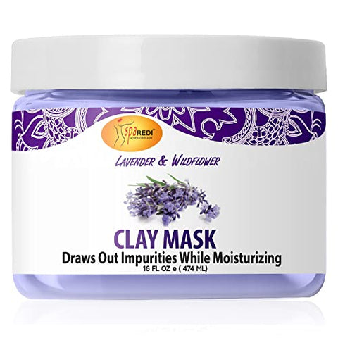 SPA REDI - Clay Mask, Lavender and Wildflower, 16 oz