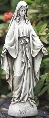 Our Lady Of Grace Garden Figurine 14 Inches Tall Lawn Home Decor