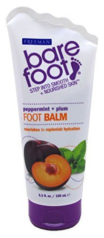 Freeman Bare Foot Softening Foot Balm, Peppermint & Plum 5.30 oz