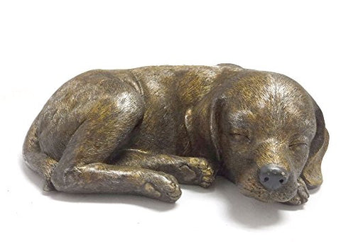 Sleeping Garden Animal Statue Outdoor Yard Figurine (Dog)