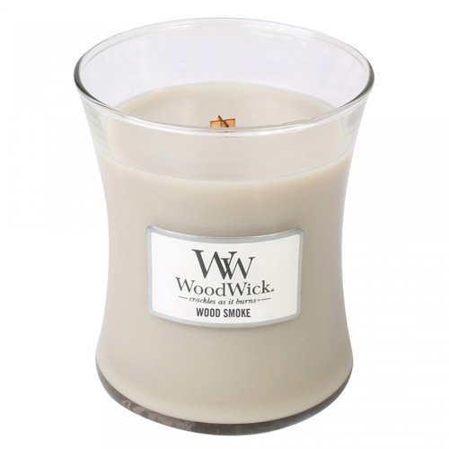 WOOD SMOKE - WoodWick 9.7oz Medium Jar Candle Burns 100 Hours