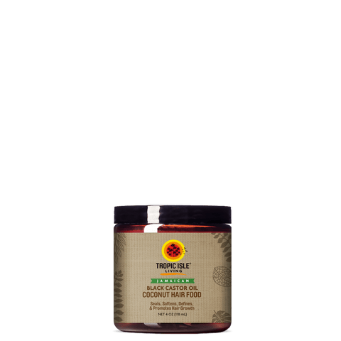 Tropic Isle Living Coconut Jamaican Black Castor Oil Hair Food 4 OZ