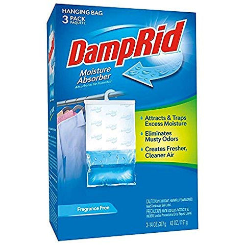 DampRid 42 oz. Fragrance Free Hanging Bag (3-Pack)