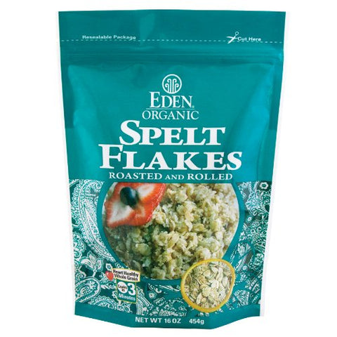 Eden Foods Spelt Flakes, 16 -Ounce Pouches (Pack of 6)