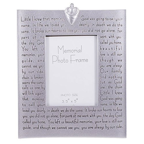 Religious Memorial Bereavement Picture Photo Frame with Verse 40482 by Roman