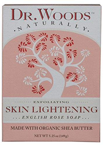 Dr. Woods Bar Soap Skin Lightening English Rose, 5.25 Ounce
