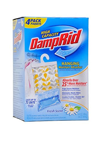 DampRid Hanging Moisture Absorber Fresh Scent - 4  Packs