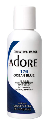 Adore Semi-Permanent Haircolor #176 Ocean Blue, 4 Ounce (118ml)