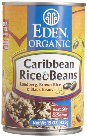 Eden Foods Organic Caribbean Rice & Beans, 15-Ounce Cans (Pack of 12)