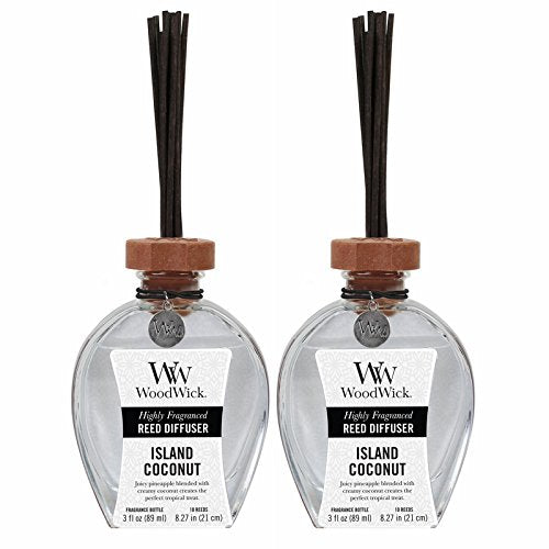 ISLAND COCONUT WoodWick 3 oz Reed Diffuser